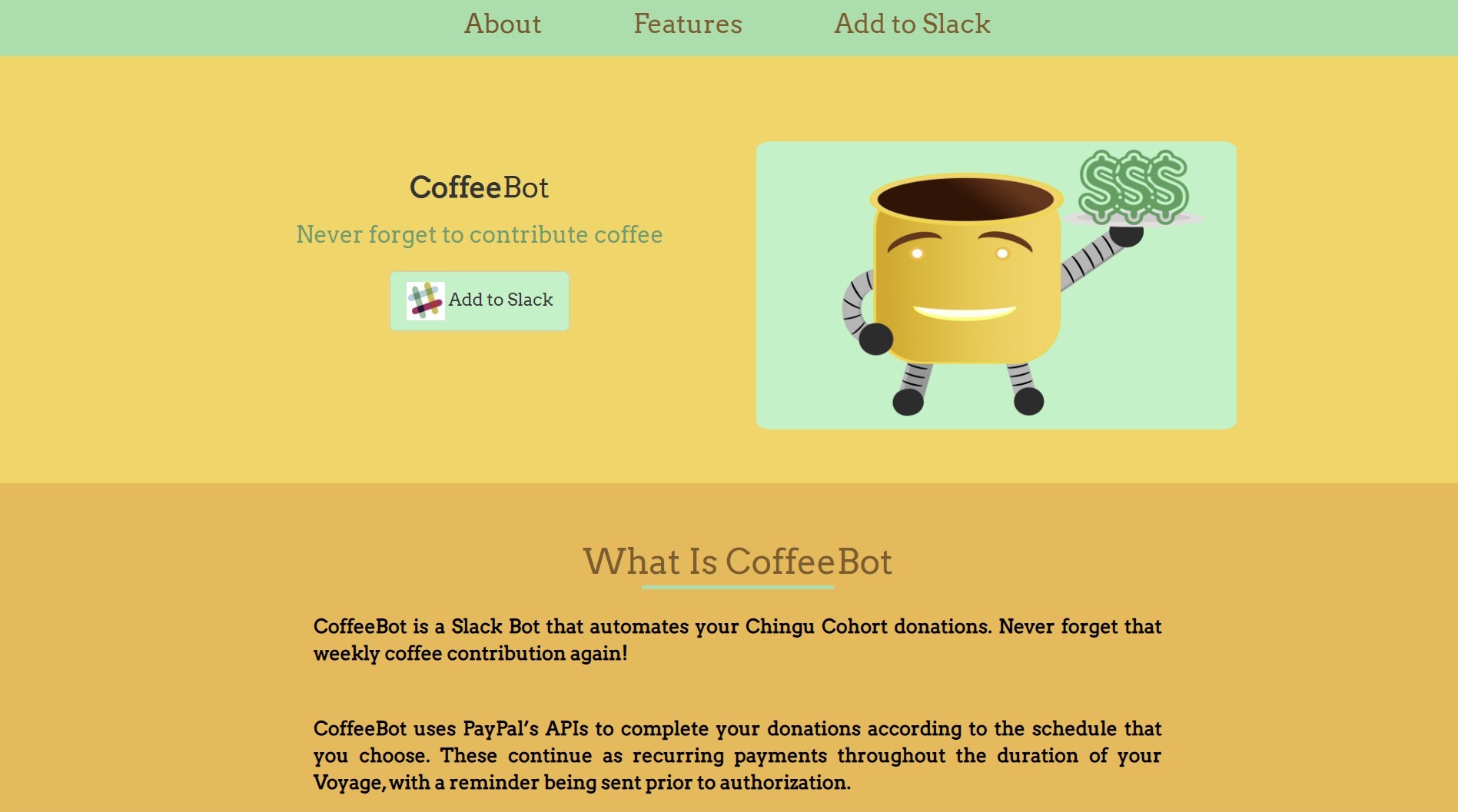 Chingu - CoffeeBot project